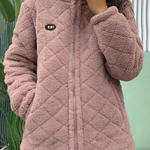 Women's Retro Sherpa Cotton Jacket Plus Velvet Thickening Coat