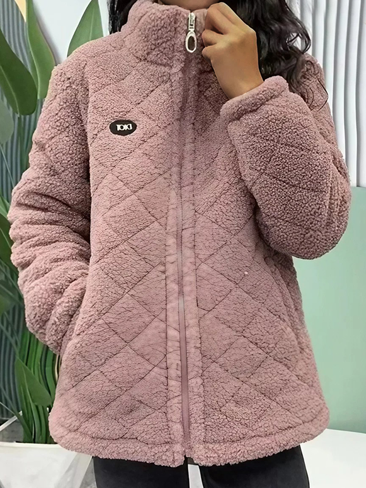 Women's Retro Sherpa Cotton Jacket Plus Velvet Thickening Coat