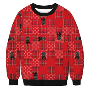 Unisex 3D Cat Print Christmas Sweatshirt