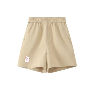 Cute Kawaii Bunny Graphic Casual Shorts | High Waist Elastic Summer Lounge Shorts