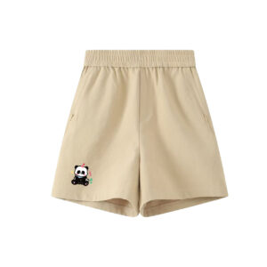 Cute Party Panda Graphic Casual Shorts | Kawaii High Waist Summer Lounge Shorts