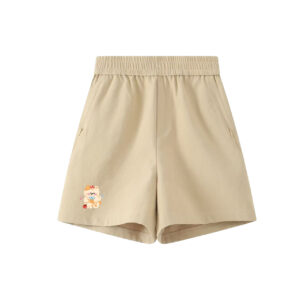 Cute Kawaii Cat Graphic Casual Shorts | High Waist Elastic Summer Lounge Shorts